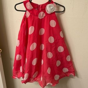 Pink PolkaDot Dress (Toddler Girls 2T)